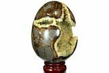Crystal Filled Septarian Geode Egg - Utah #114325-2